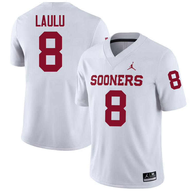 Jonah Laulu Oklahoma Sooners Jersey,Oklahoma Sooners Football Uniforms,Jersey-White